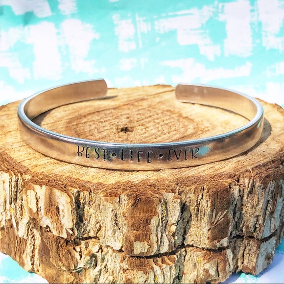 🆕 Men’s Best Life Ever JW Handstamped Bracelet - Picture 2 of 2